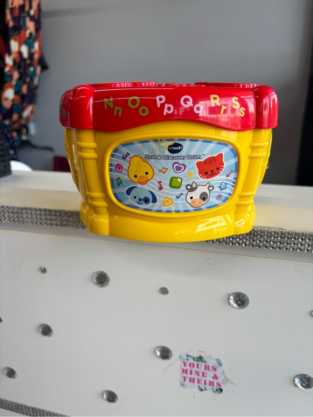 VTech Sort & Discover Drum Toy - Yellow and Red